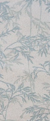 Modern roller blind con hojas decorativas