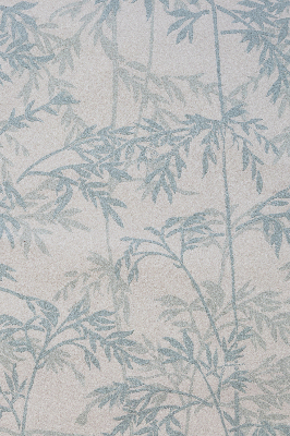 Modern roller blind con hojas decorativas