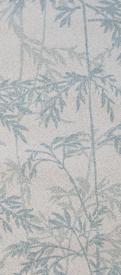 Modern roller blind con hojas decorativas
