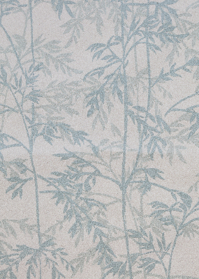 Modern roller blind con hojas decorativas