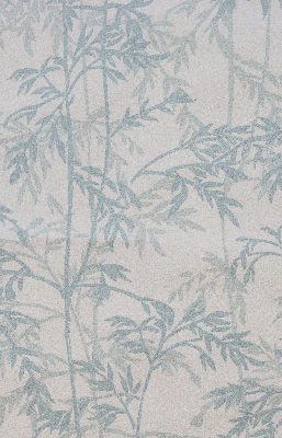 Modern roller blind con hojas decorativas