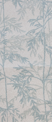 Modern roller blind con hojas decorativas