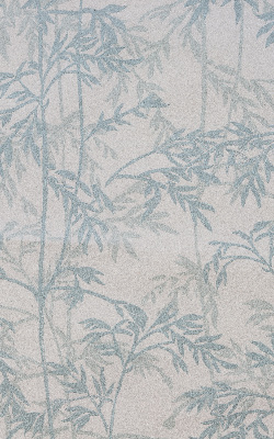Modern roller blind con hojas decorativas