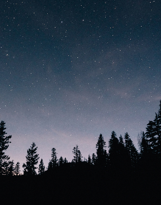 Estor enrollable para ventana con diseño de cielo estrellado