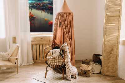 Modern roller blind con diseño «Río a la luz de la luna»