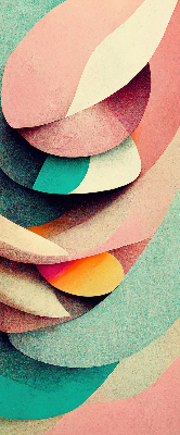 Modern roller blind con diseño de abstracción