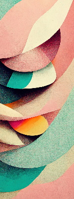 Modern roller blind con diseño de abstracción