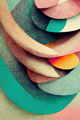 Modern roller blind con diseño de abstracción