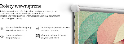 Modern roller blind con diseño de abstracción