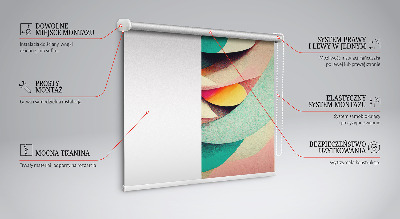 Modern roller blind con diseño de abstracción