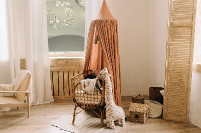 Modern roller blind con estampado de pájaros posados en una rama