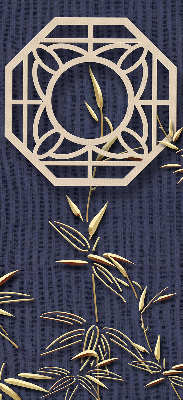 Estor enrollable para ventana con diseño 'El lago detrás de las flores'