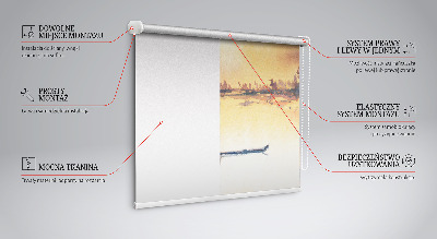 Modern roller blind con el motivo 