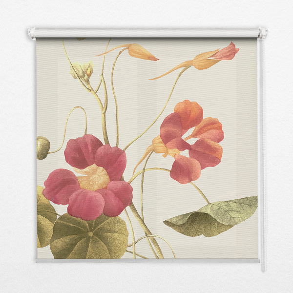 Modern roller blind con diseño floral