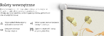 Modern roller blind con diseño floral