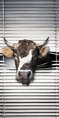 Estor enrollable con diseño de vaca