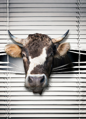 Estor enrollable con diseño de vaca