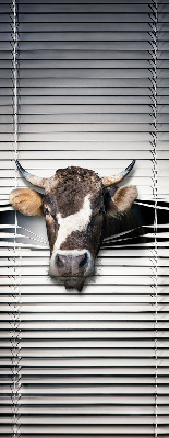 Estor enrollable con diseño de vaca