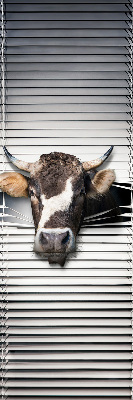 Estor enrollable con diseño de vaca