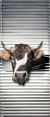Estor enrollable con diseño de vaca