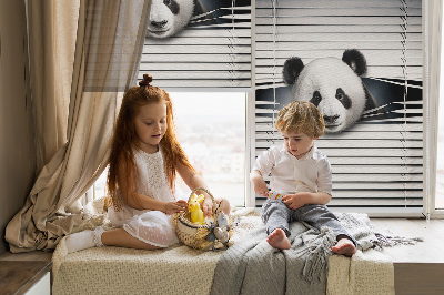 Modern roller blind con diseño de panda