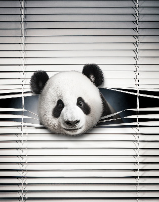 Modern roller blind con diseño de panda