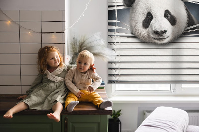 Modern roller blind con diseño de panda