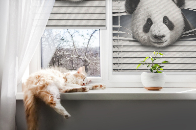 Modern roller blind con diseño de panda