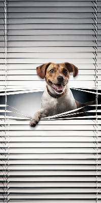 Estor enrollable para ventana con diseño de perro