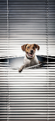 Estor enrollable para ventana con diseño de perro