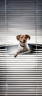 Estor enrollable para ventana con diseño de perro