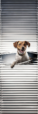Estor enrollable para ventana con diseño de perro