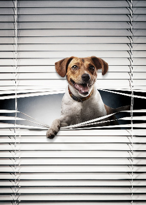Estor enrollable para ventana con diseño de perro