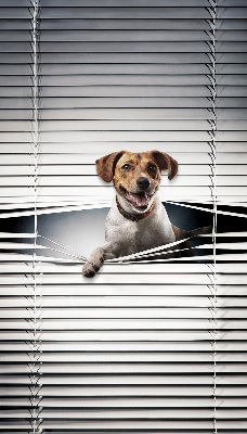 Estor enrollable para ventana con diseño de perro