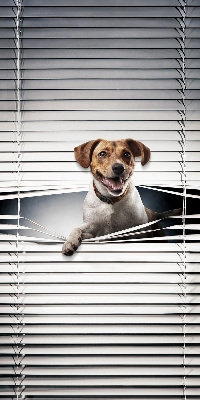 Estor enrollable para ventana con diseño de perro