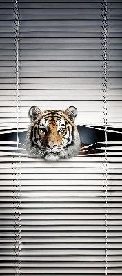 Estor enrollable para ventana con estampado de tigre