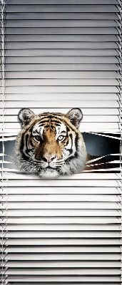 Estor enrollable para ventana con estampado de tigre