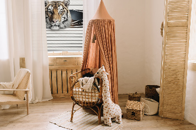 Estor enrollable para ventana con estampado de tigre