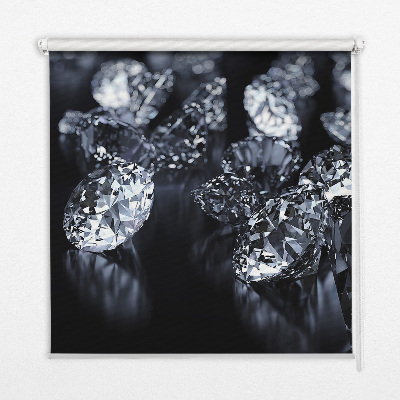 Estor opaco con diseño de diamantes y brillo