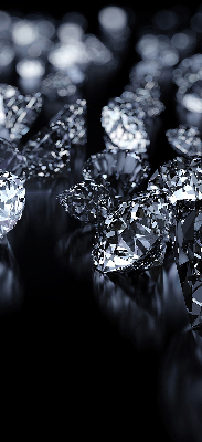 Estor opaco con diseño de diamantes y brillo