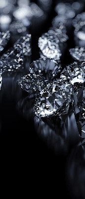 Estor opaco con diseño de diamantes y brillo