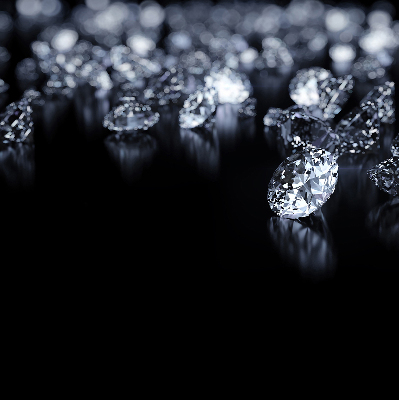 Estor opaco con diseño de diamantes y brillo