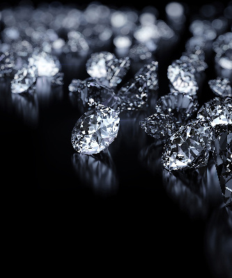 Estor opaco con diseño de diamantes y brillo