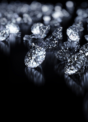 Estor opaco con diseño de diamantes y brillo