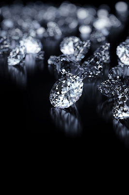 Estor opaco con diseño de diamantes y brillo