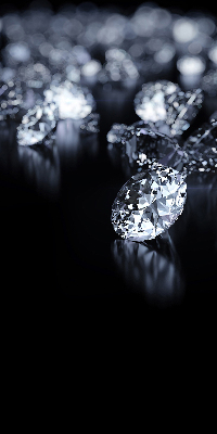 Estor opaco con diseño de diamantes y brillo
