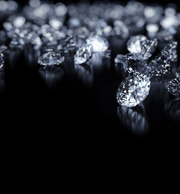 Estor opaco con diseño de diamantes y brillo