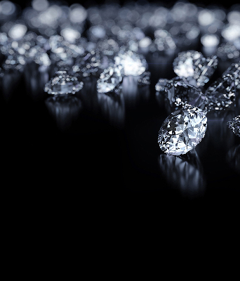 Estor opaco con diseño de diamantes y brillo