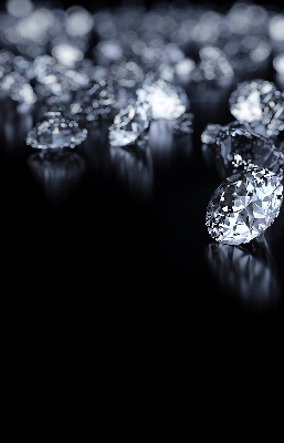 Estor opaco con diseño de diamantes y brillo