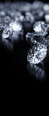 Estor opaco con diseño de diamantes y brillo